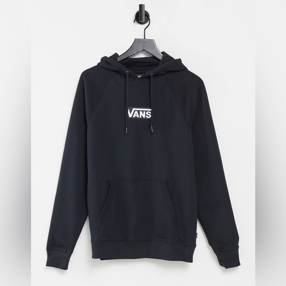 Vans Versa Mens Skateboard Black Standard Drawstring Hoodie Street Style Size S - Picture 5 of 8